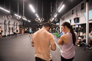 Partners working out at Pivot Fitness